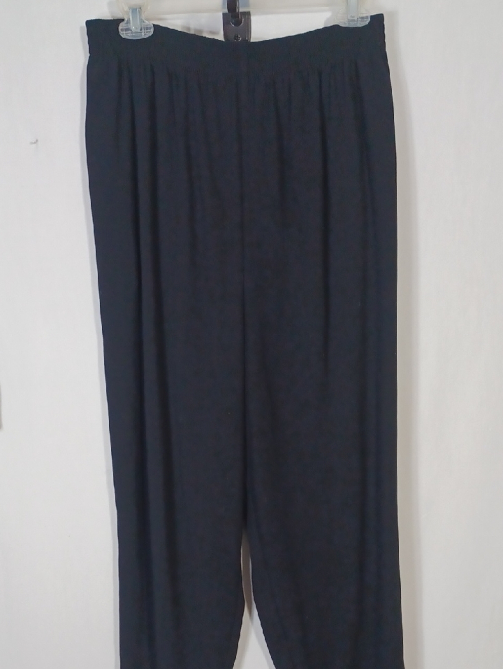 Alfred Dunner Black Wide-Leg Pull-On Pants